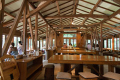弓削牧場のレストラン内部の画像