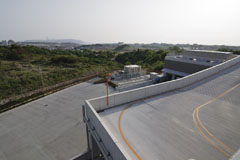 コストコ神戸の屋上駐車場から南を眺めた画像